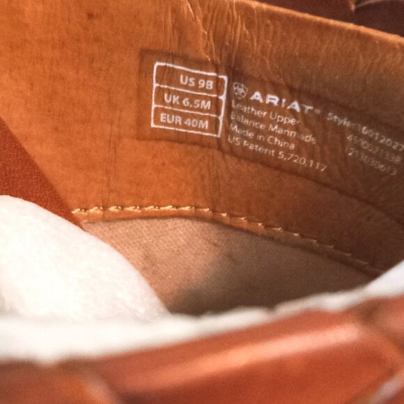 Ariat Women's Leather Logo Clog GUC 9B - Picture 6 of 6